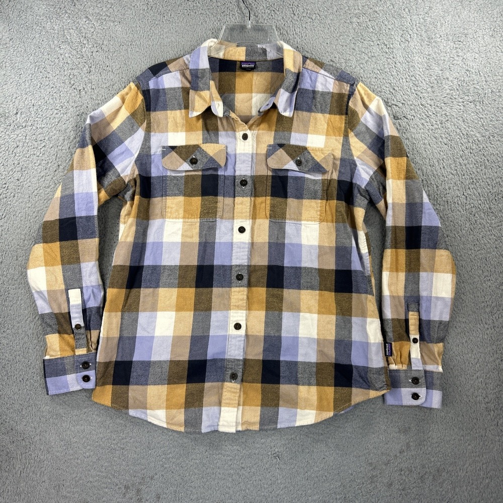 Patagonia Plaid Button Down Shirt - Blue, Yellow, Black